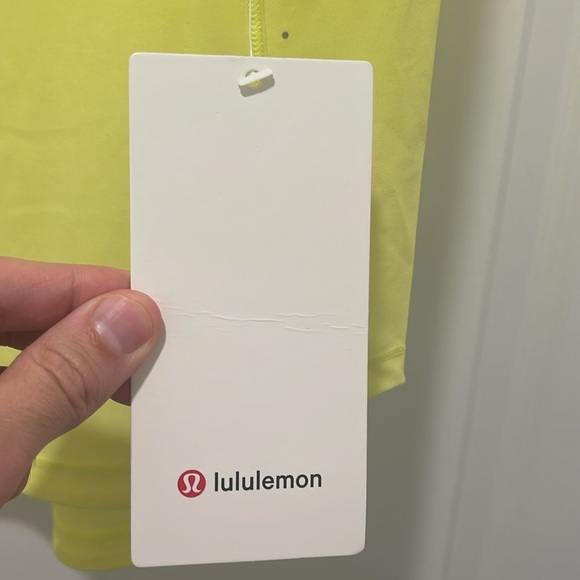 Lululemon Sculpt Tank Size 2 Electric Yellow ELLE NWT Neon Highlighter Mesh - Picture 3 of 8